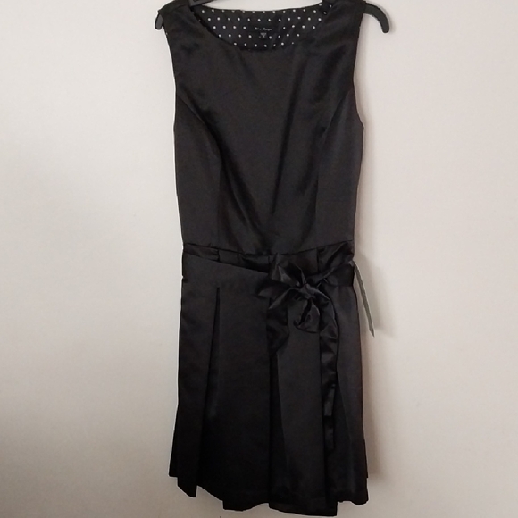 NWT Blu Sage Black Satin Dress - Picture 1 of 7